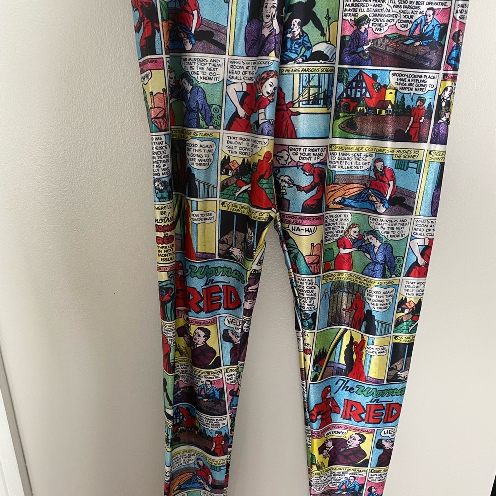 Blackmilk Comic Book Leggings Size Medium